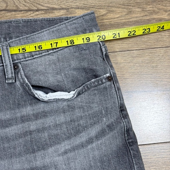 Levis 531 Mens Grey Athletic Slim Distressed Denim Jeans 40x30 S51077 NXBD - Picture 7 of 9